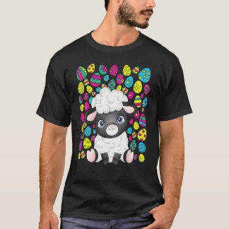 Süße Schafe Ostern Bunte Eier Für Die Kuh T-Shirt