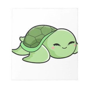 Süße Schildkröte 1 Notizblock