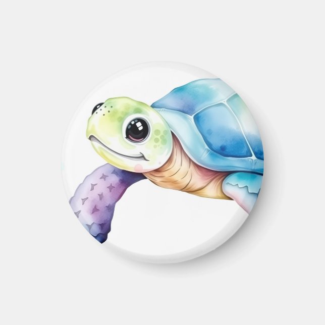 Süße Schildkröte Magnet (Vorne)