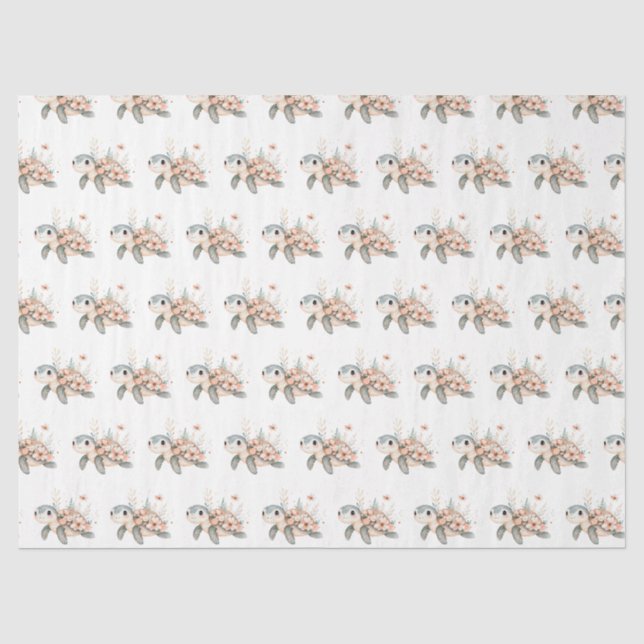 Süße Schildkröte Seidenpapier (Vorderseite)