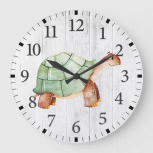 Süße Schildkröten-Wanduhr Große Wanduhr