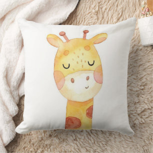 Süße schlafende Baby-Giraffe-Wurfkissen Kissen