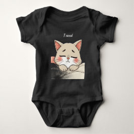 Süße Schlafende Katze Ich Brauche Ein Nickerchen K Baby Strampler