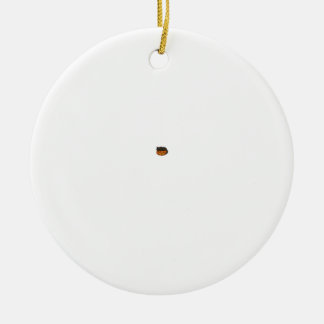 Süße schlafende schwarze Katze auf einem Kürbis Ha Keramik Ornament