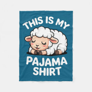 Süße Schlafschaf-Pyjamas für Kinder Fleecedecke