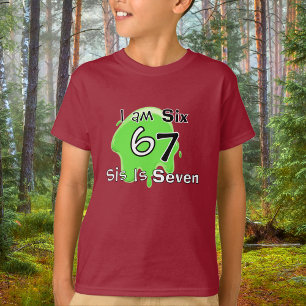 Süße Schleim-Grüne 6 7 Personalisieren Kinder T-Sh T-Shirt