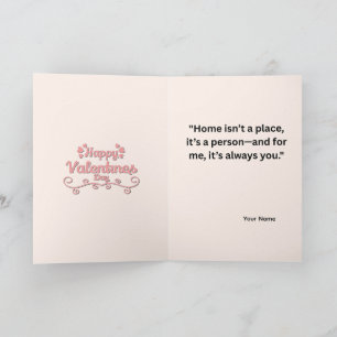 Süße Schlückchen & Herzen Valentinstag-Grußkarte Karte