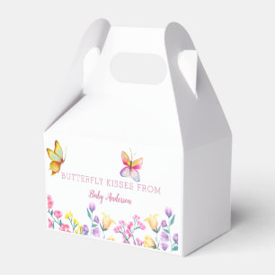 Süße Schmetterlingsküsse Frühling Baby Shower Geschenkschachtel