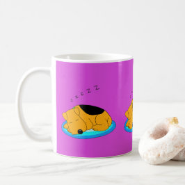 Süße schnarchende Welpen-HundeTasse Kaffeetasse