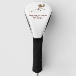 Süße Schnecke Geduld Motivationszitat Golf Headcover