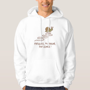 Süße Schnecke Geduld Motivationszitat Hoodie
