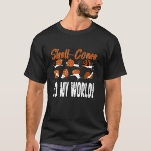 Süße Schneckenhaus-Tier-Cartoon-Naturliebhaber Fra T-Shirt