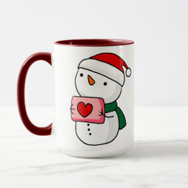 Süße Schneemann-Weihnachtstasse Tasse