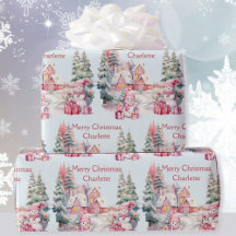 Süße Schneemänner in Pastells Add Girl's Name Weih