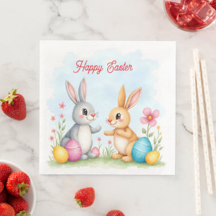 Süße schöne Osterhasen moderne Kollektion Serviette