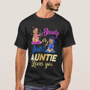 Süße Schönheit oder schlagende Tante liebt dich -  T-Shirt