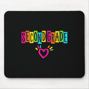 Süße Schülerinnen der zweiten Klasse Herz erster S Mousepad