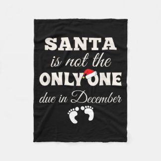 Süße Schwangerschaftsankündigung Dezember Baby Fleecedecke