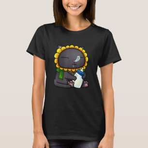 Süße schwarze Babykatze Katze T-Shirt
