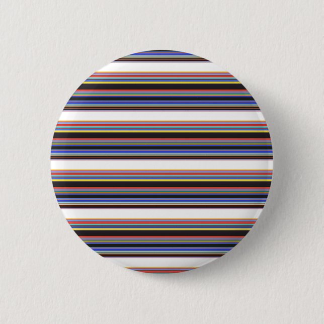 Süße schwarze blaue Streifen Button (Vorderseite)