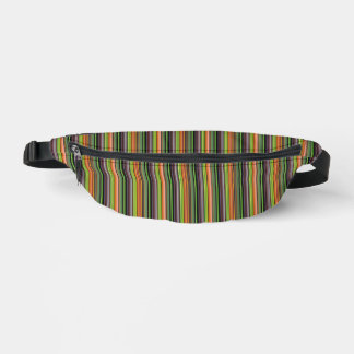 Süße schwarze bunte Streifen Bauchtasche