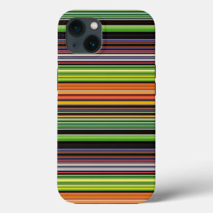 Süße schwarze bunte Streifen Case-Mate iPhone Hülle