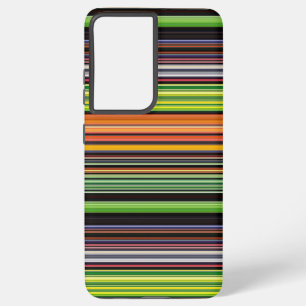 Süße schwarze bunte Streifen Samsung Galaxy Hülle