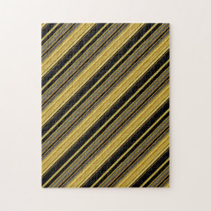Süße schwarze goldene Streifen