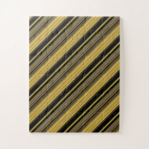 Süße schwarze goldene Streifen
