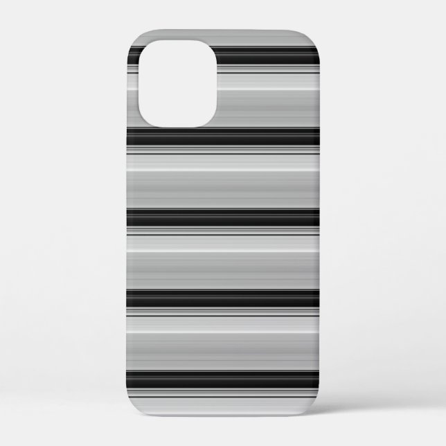 Süße schwarze graue Streifen Case-Mate iPhone Hülle (Rückseite)