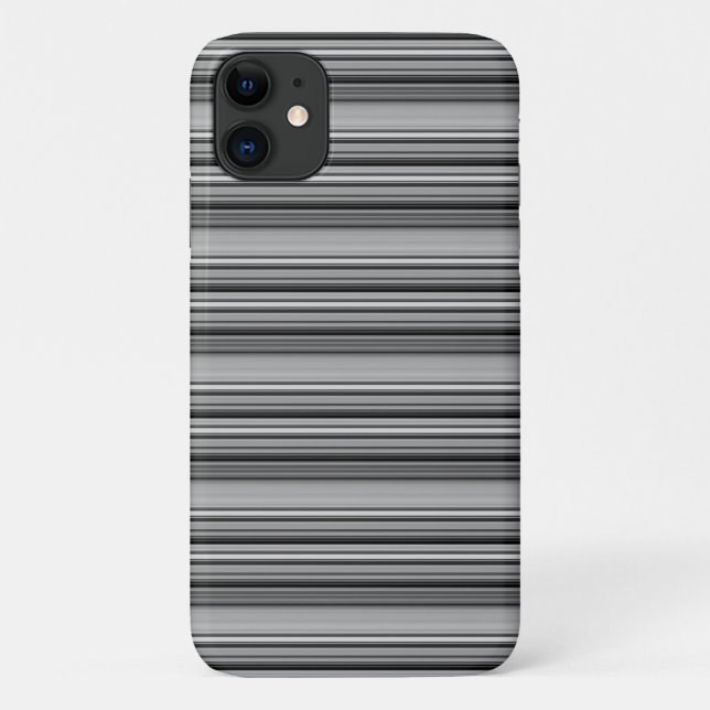 Süße schwarze graue Streifen  Case-Mate iPhone Hülle (Rückseite)