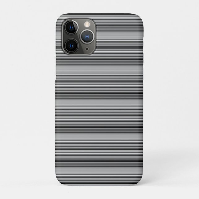 Süße schwarze graue Streifen  Case-Mate iPhone Hülle (Rückseite)