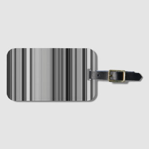 Süße schwarze graue Streifen Gepäckanhänger