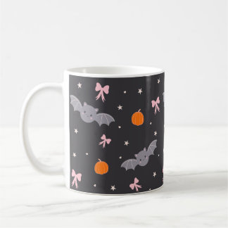 Süße schwarze Halloween-Fledermaus-Muster-Tasse Kaffeetasse