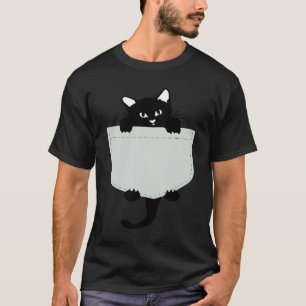Süße schwarze Katze Du bist meine Miezekatze in de T-Shirt