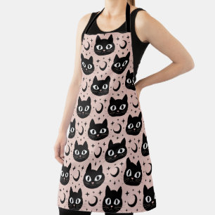 Süße schwarze Katzen & himmlisches Halloween Schürze