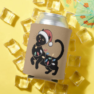 Süße schwarze Katzenliebhaber Weihnachten Mutter G Dosenkühler
