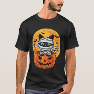 Süße schwarze Katzenmummy Kürbis Kätzchen Männer F T-Shirt