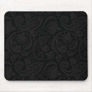 Süße schwarze Leggings mit Paisleymuster Mousepad