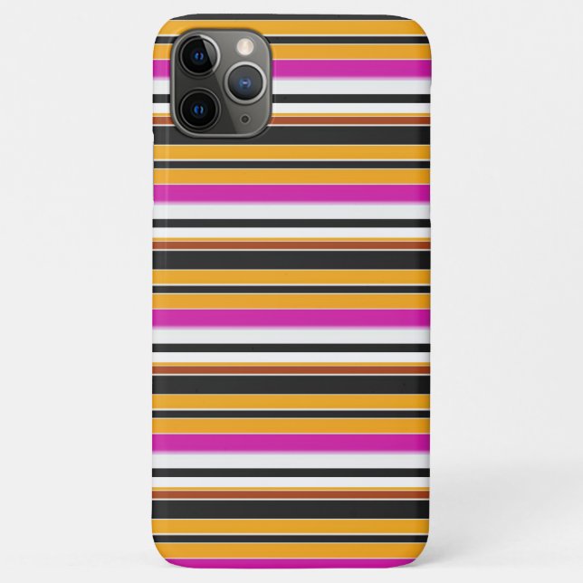 Süße schwarze orange Streifen Case-Mate iPhone Hülle (Rückseite)