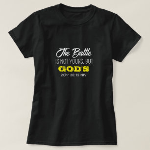 Süße schwarze und gelbe Bibelvers christlicher Gla T-Shirt