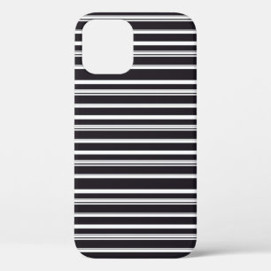 Süße schwarze weiße Streifen Case-Mate iPhone Hülle