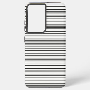 Süße schwarze weiße Streifen Samsung Galaxy Hülle