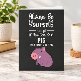 Süße Schweinchen Karten Lustiger Humor Humorvoll B