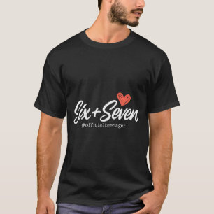 Süße Sechs Sieben 13. Geburtstag Teenager Mädchen T-Shirt