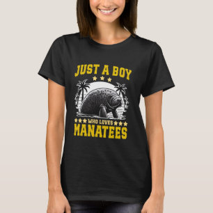 Süße Seekuh Manatees Liebhaber Nur Ein Junge Der M T-Shirt