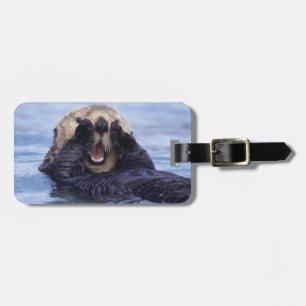 Süße Seeotter Alaska, USA Gepäckanhänger