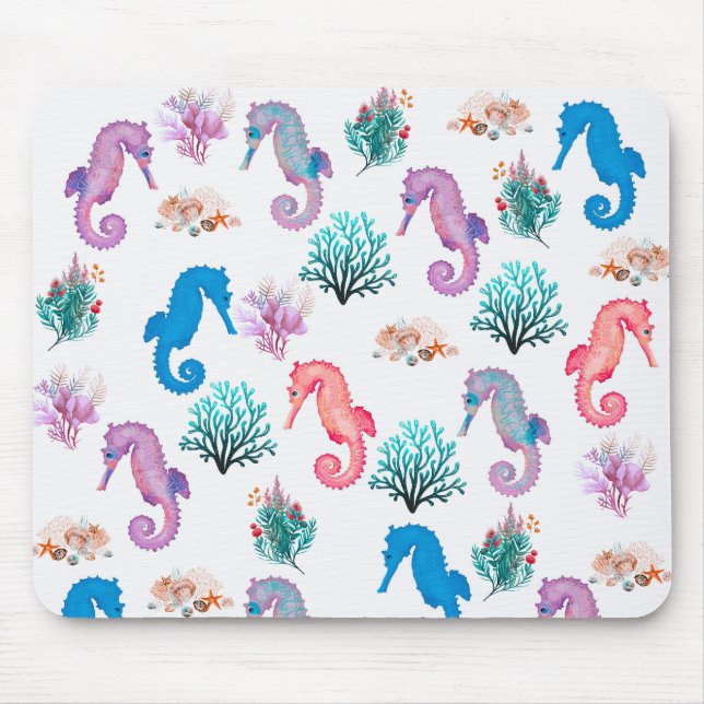 Süße Seepferdchen Mousepad (Vorne)