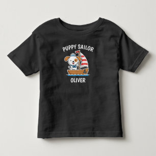 Süße Seglerkatze Kitty Kapitän Kleinkind T-shirt