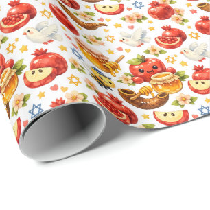 Süße Shana Tova-Verpackung Geschenkpapier